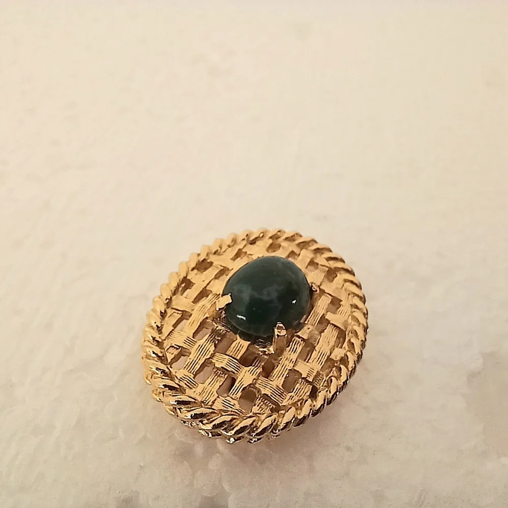 Men's Cufflinks, Jadeite-Omphacite